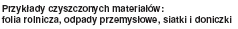 Przykłady czyszczonych materiałów