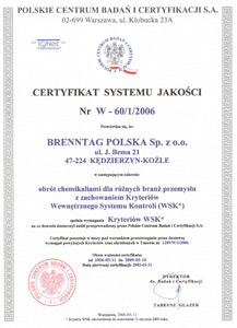 Brenntag - jakość