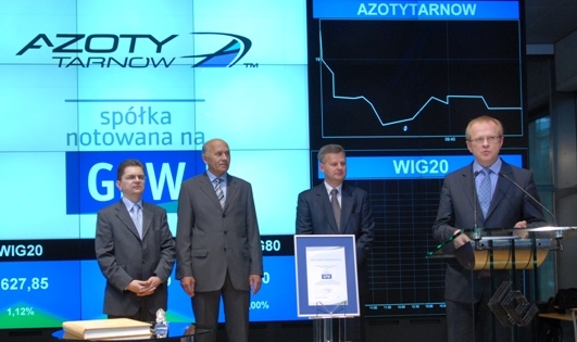 Azoty Tarnów zadebiutowały na giełdzie