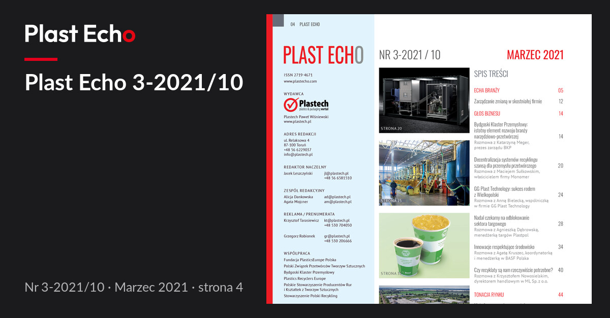 Plast Echo 3-2021/10, Marzec 2021, s. 4