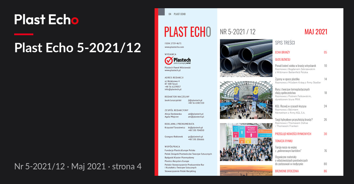 Plast Echo 5-2021/12, Maj 2021, s. 4