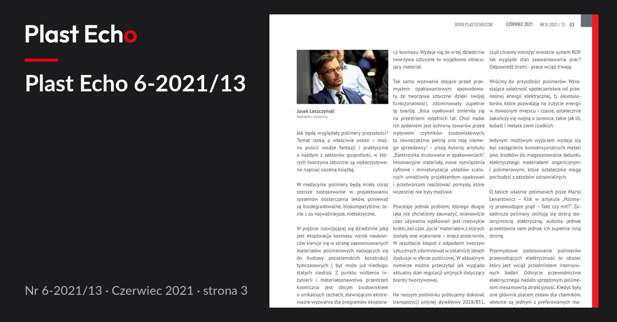 Plast Echo 6-2021/13, Czerwiec 2021, s. 3