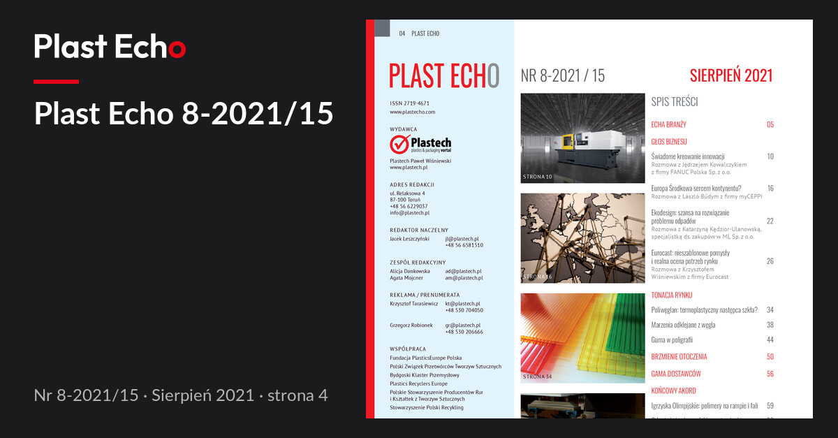 Plast Echo 8-2021/15, Sierpień 2021, s. 4