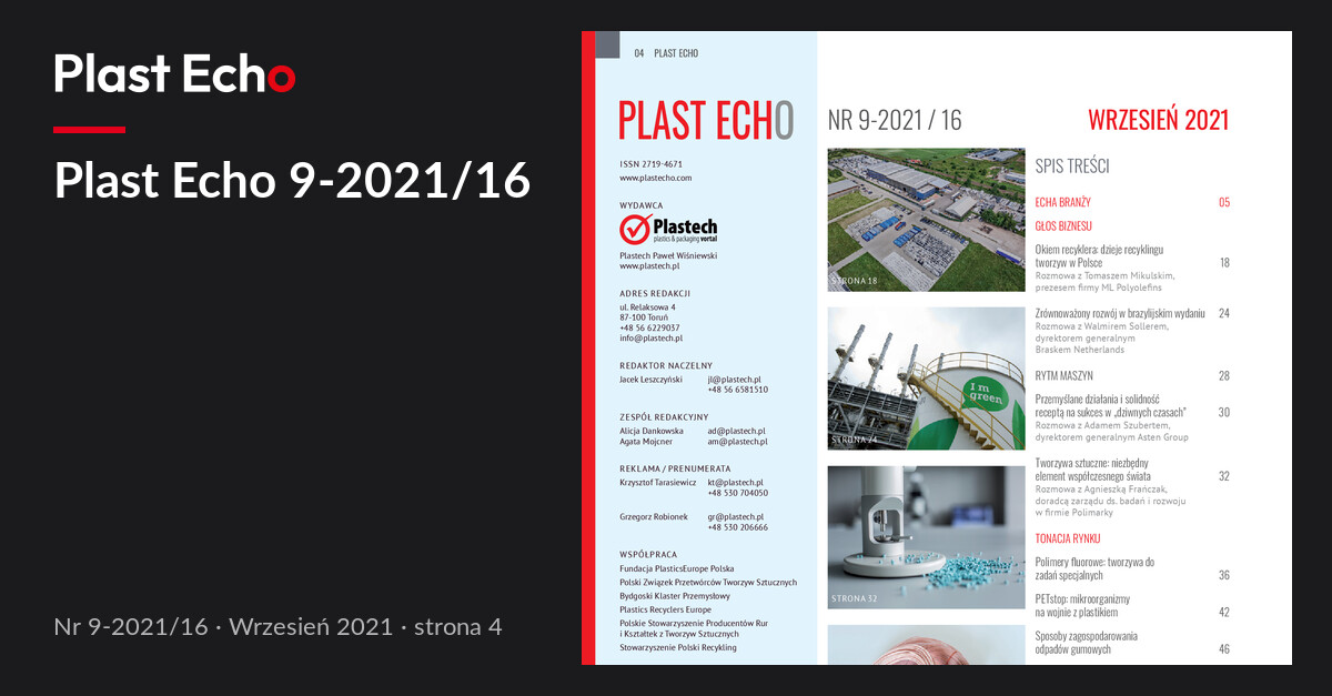 Plast Echo 9-2021/16, Wrzesień 2021, s. 4