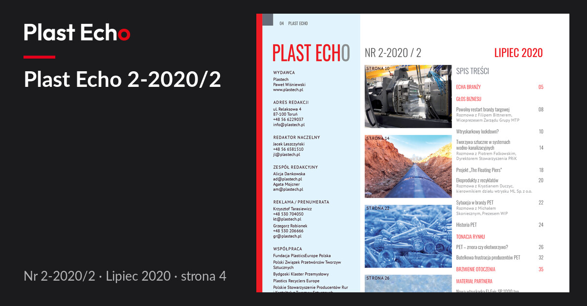 Plast Echo 2-2020/2, Lipiec 2020, s. 4