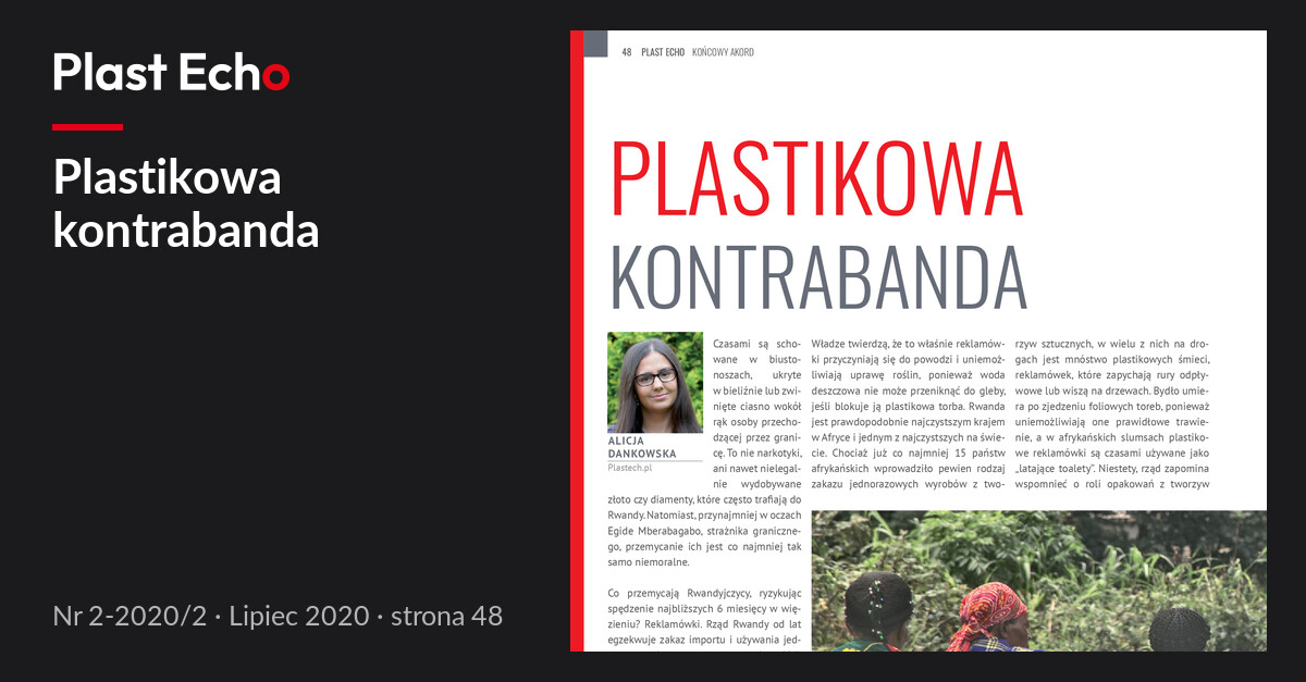 Plastikowa kontrabanda | Plast Echo 2-2020/2, Lipiec 2020, s. 48