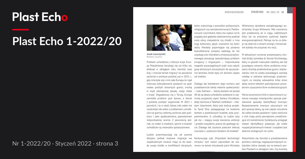 Plast Echo 1-2022/20, Styczeń 2022, s. 3