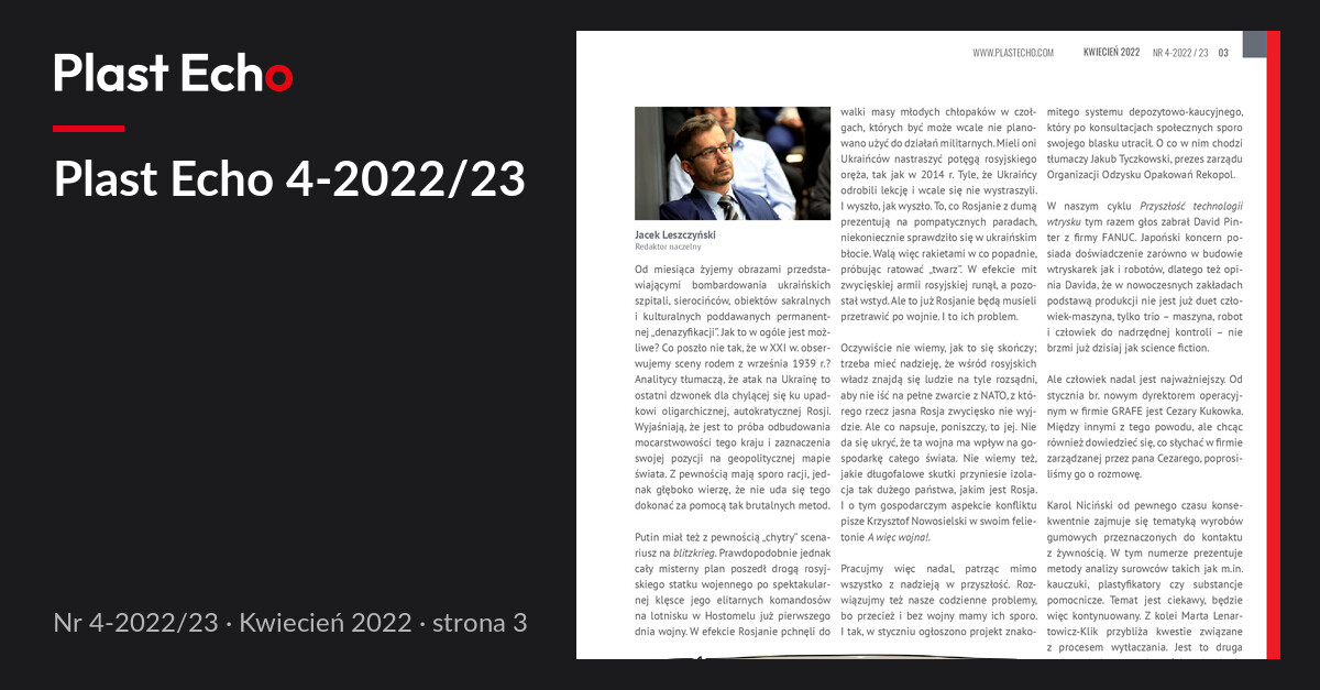Plast Echo 4-2022/23, Kwiecień 2022, s. 3