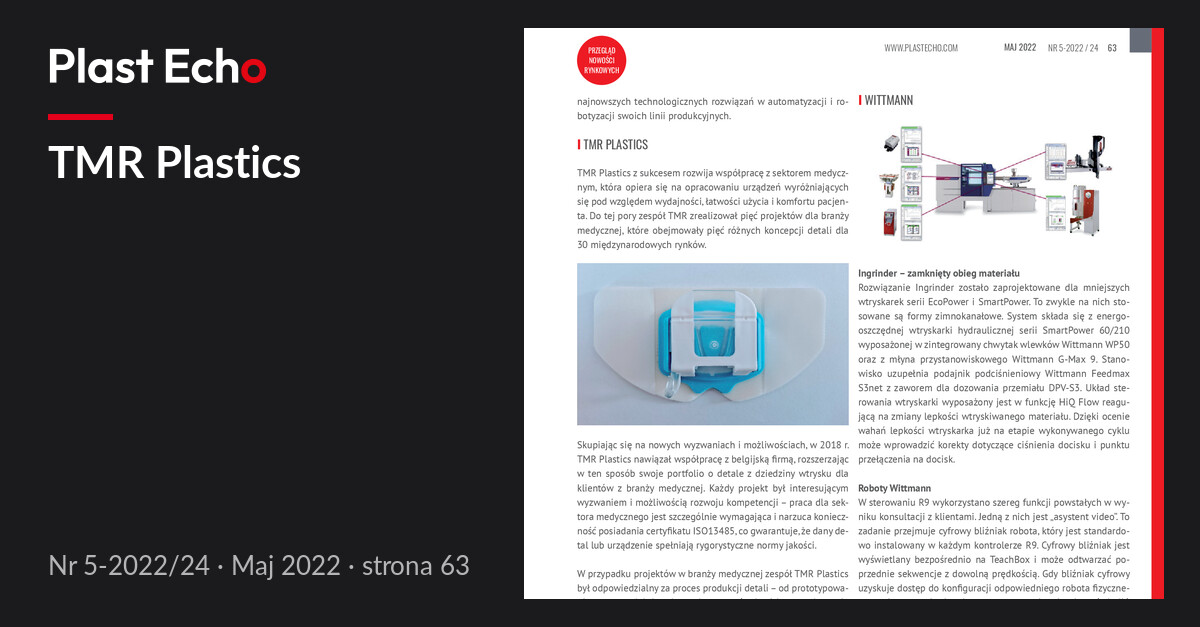TMR Plastics | Plast Echo 5-2022/24, Maj 2022, s. 63
