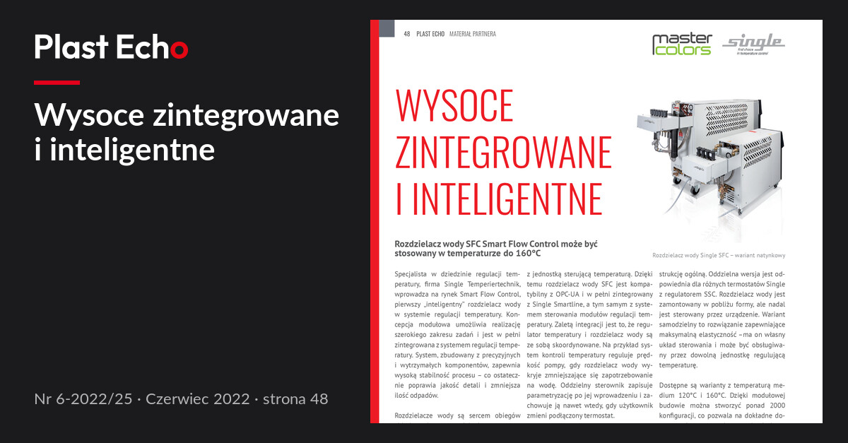 Wysoce zintegrowane i inteligentne | Plast Echo 6-2022/25, Czerwiec 2022, s. 48