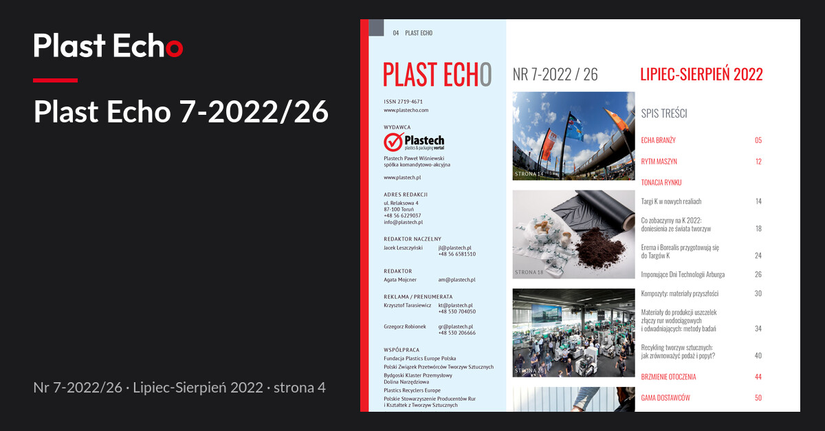 Plast Echo 7-2022/26, Lipiec-Sierpień 2022, s. 4