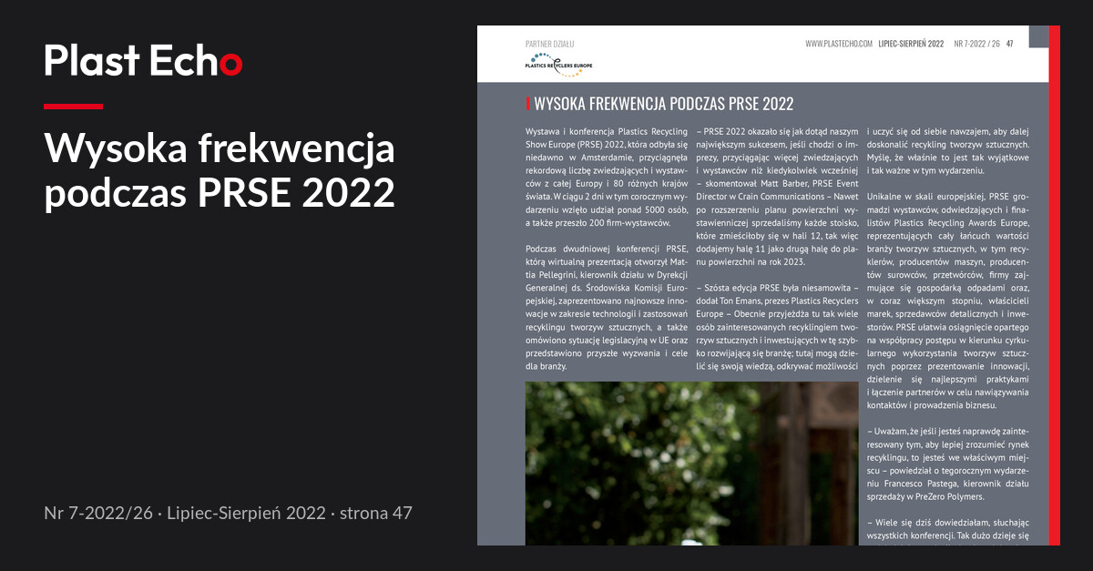 Wysoka frekwencja podczas PRSE 2022 | Plast Echo 7-2022/26, Lipiec-Sierpień 2022, s. 47