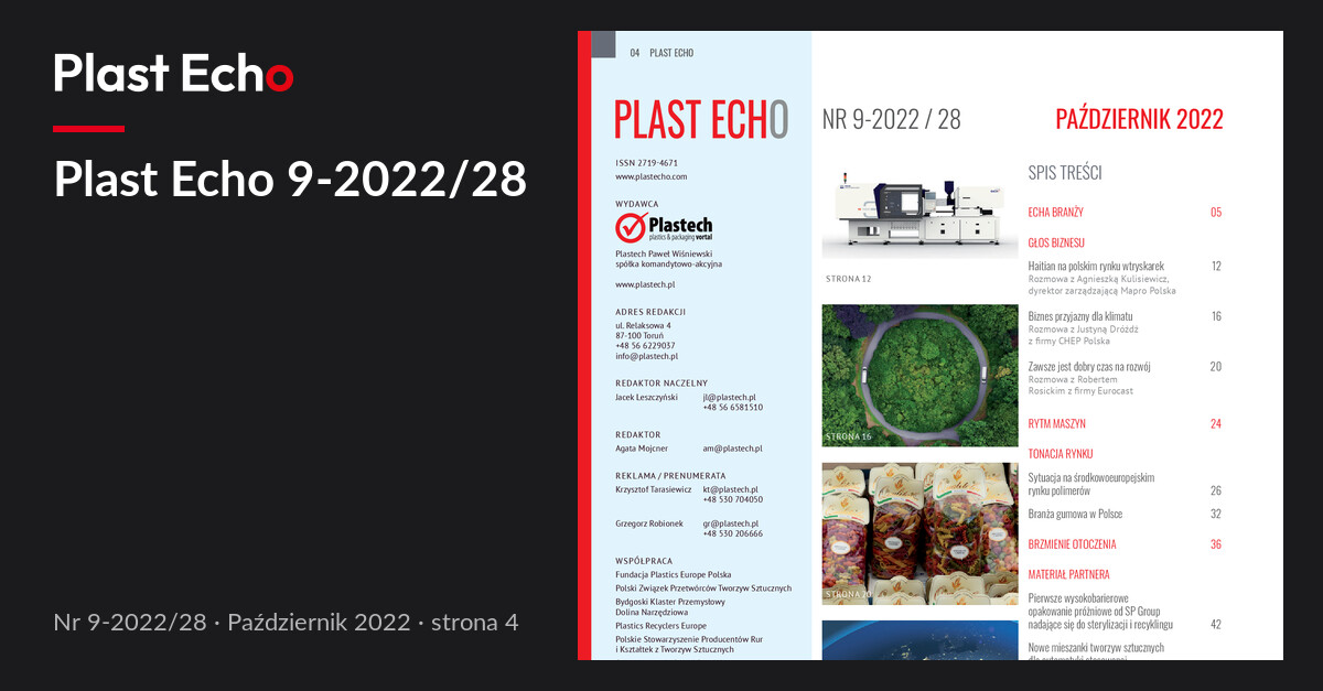 Plast Echo 9-2022/28, Październik 2022, s. 4