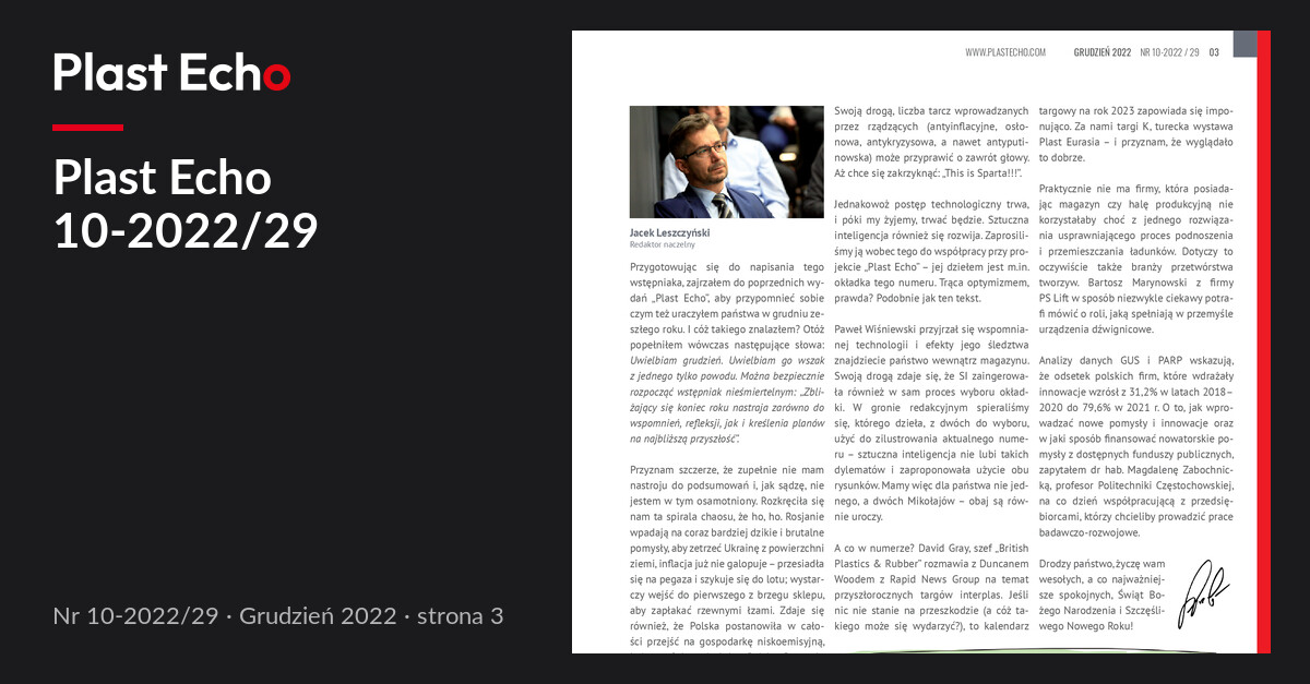 Plast Echo 10-2022/29, Grudzień 2022, s. 3