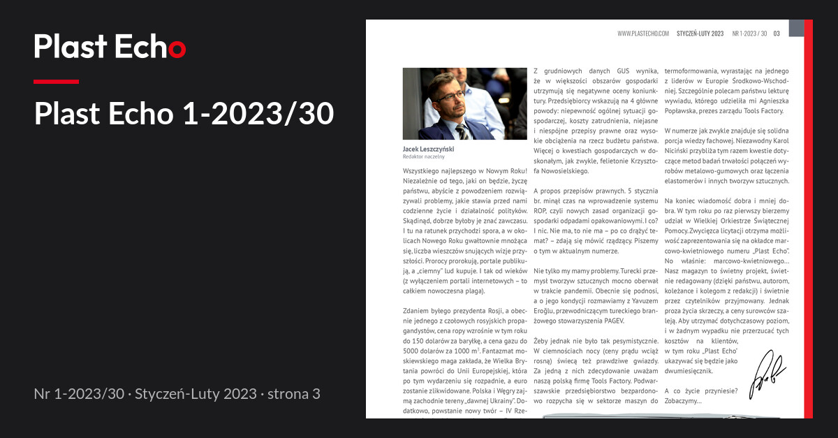 Plast Echo 1-2023/30, Styczeń-Luty 2023, s. 3