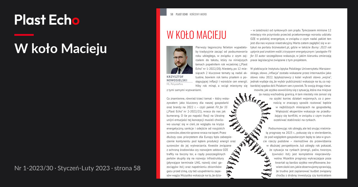 W koło Macieju | Plast Echo 1-2023/30, Styczeń-Luty 2023, s. 58
