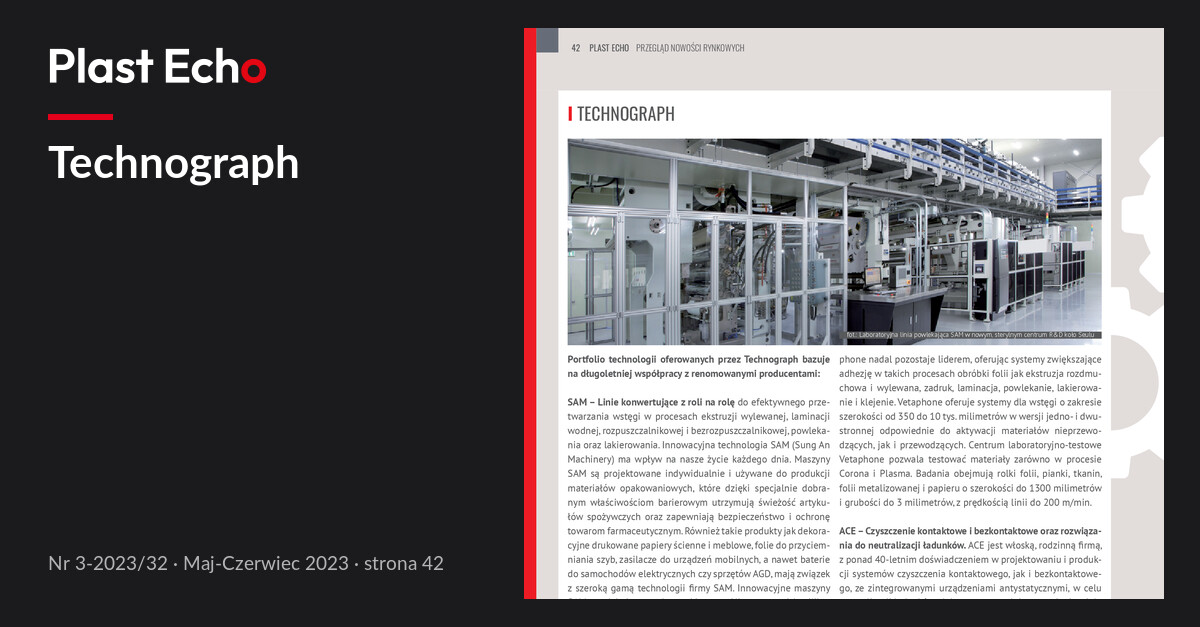 Technograph | Plast Echo 3-2023/32, Maj-Czerwiec 2023, s. 42