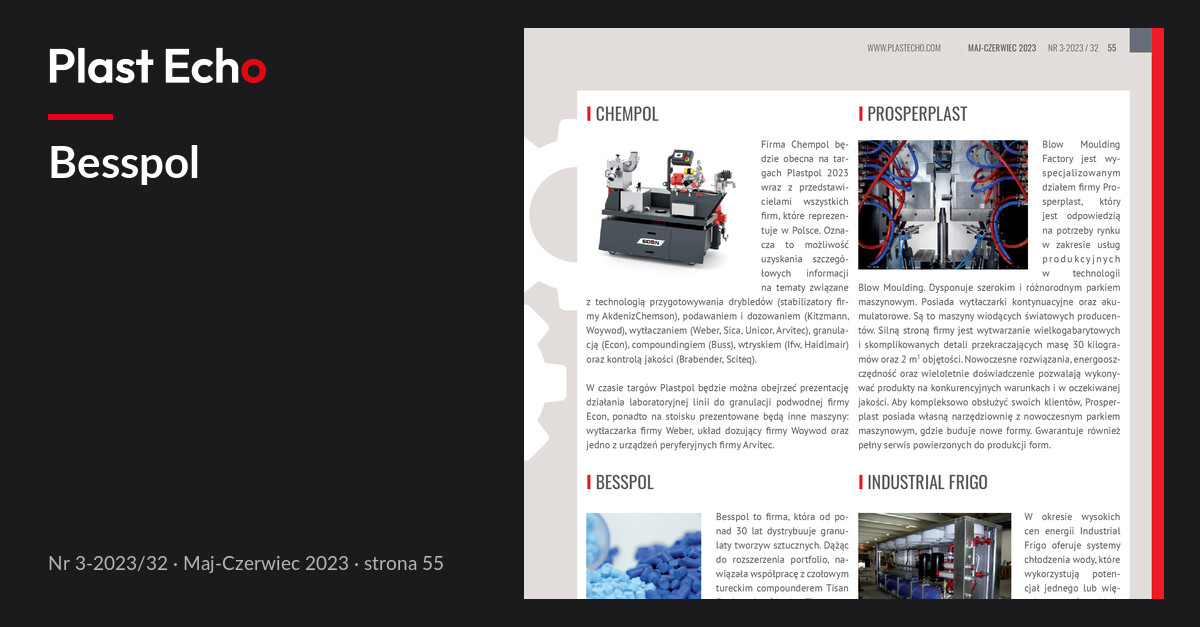Besspol | Plast Echo 3-2023/32, Maj-Czerwiec 2023, s. 55