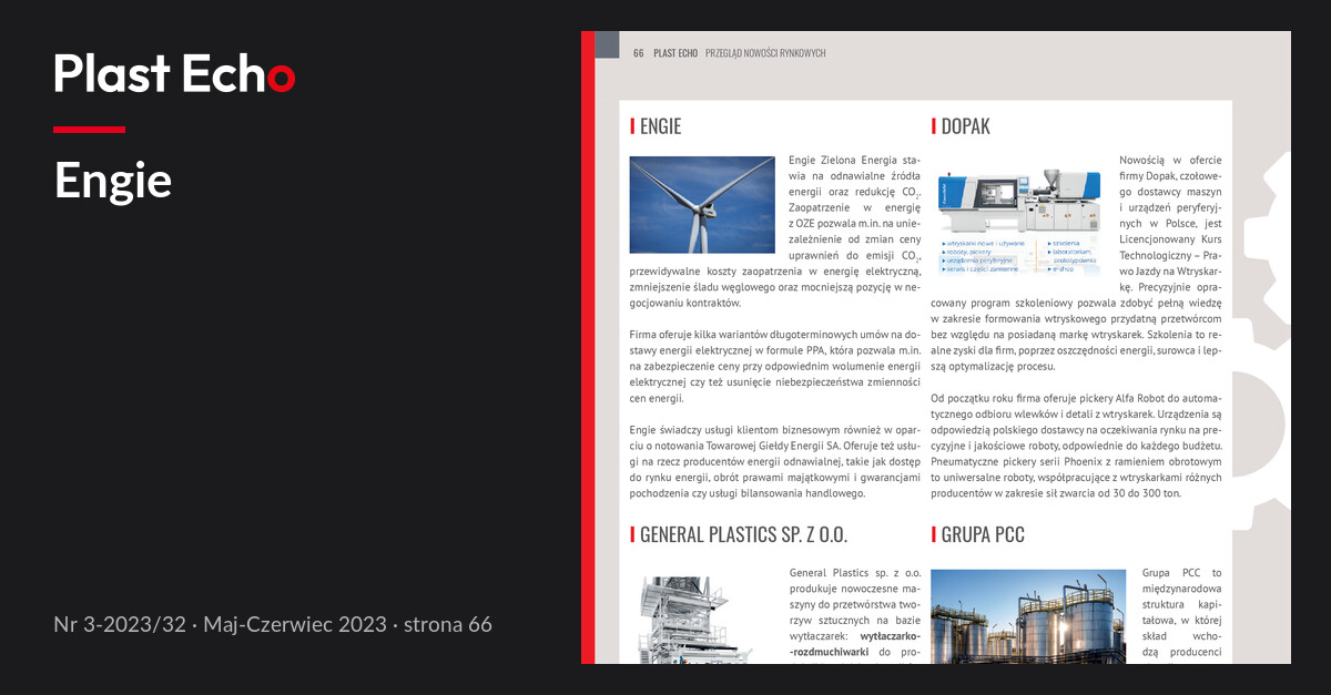 Engie | Plast Echo 3-2023/32, Maj-Czerwiec 2023, s. 66