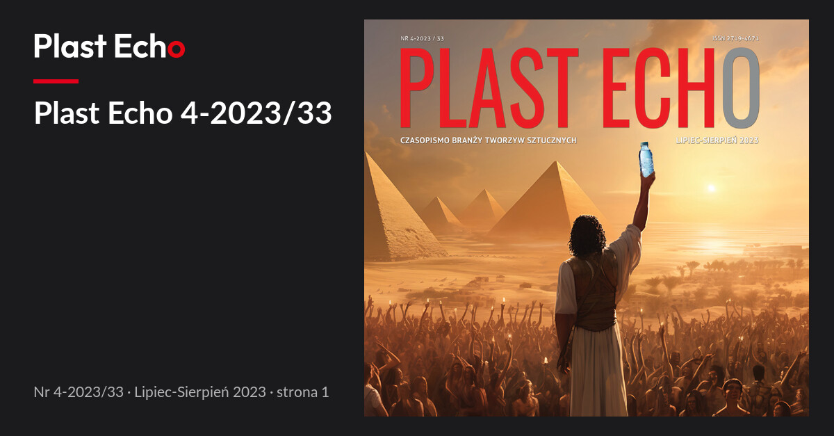 Plast Echo 4-2023/33, Lipiec-Sierpień 2023, s. 1