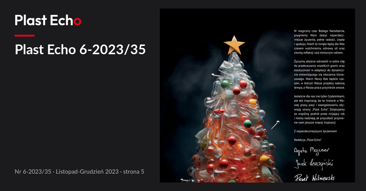 Plast Echo 6-2023/35, Listopad-Grudzień 2023, s. 5
