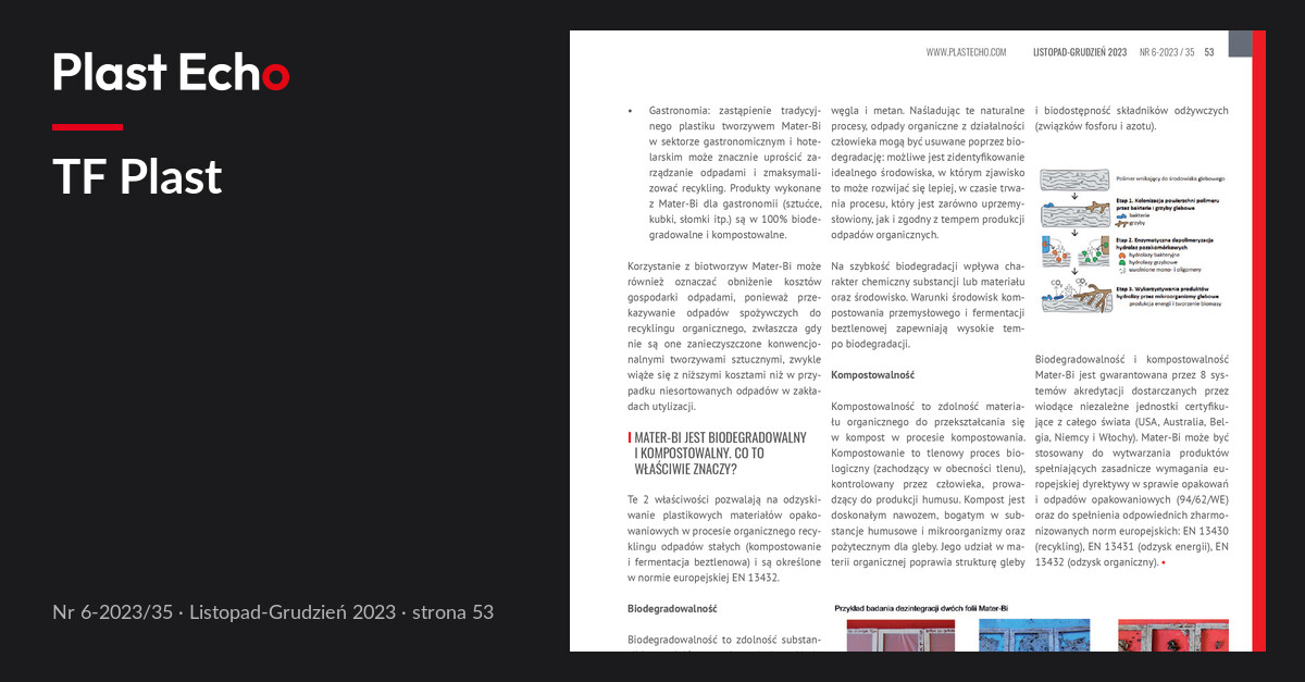 TF Plast | Plast Echo 6-2023/35, Listopad-Grudzień 2023, s. 53