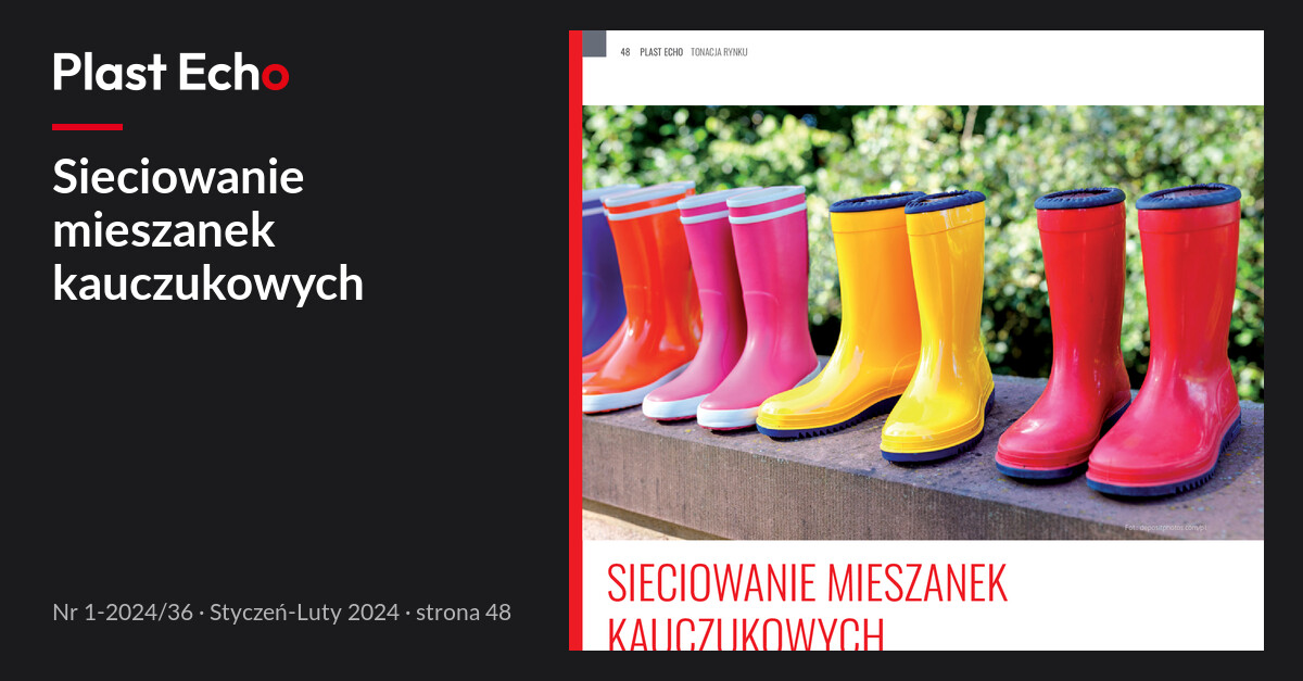 Sieciowanie mieszanek kauczukowych | Plast Echo 1-2024/36, Styczeń-Luty 2024, s. 48