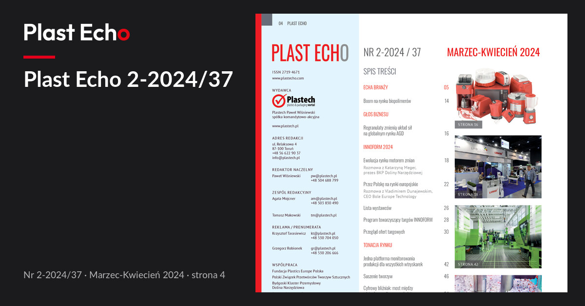 Plast Echo 2-2024/37, Marzec-Kwiecień 2024, s. 4