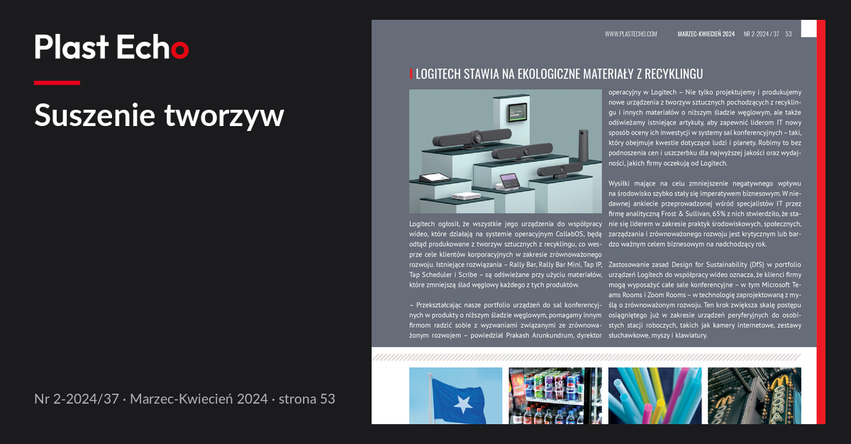 Suszenie tworzyw | Plast Echo 2-2024/37, Marzec-Kwiecień 2024, s. 53