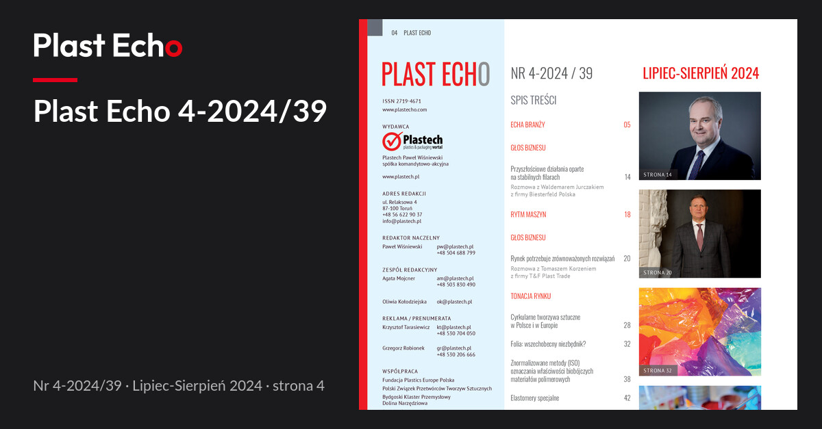 Plast Echo 4-2024/39, Lipiec-Sierpień 2024, s. 4