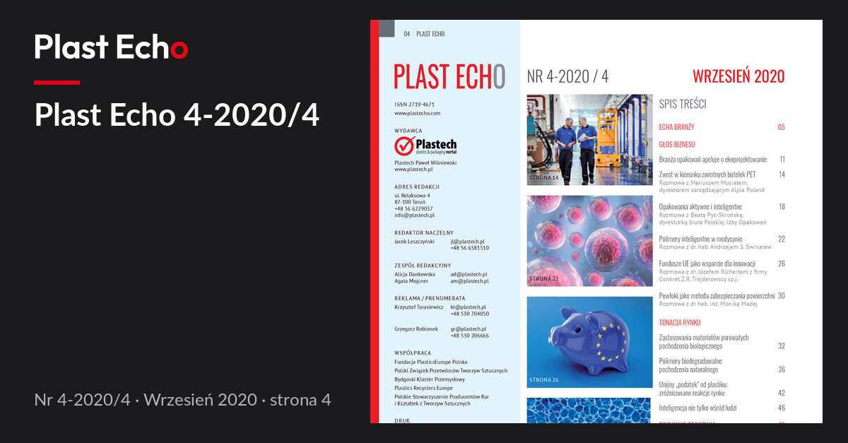 Plast Echo 4-2020/4, Wrzesień 2020, s. 4