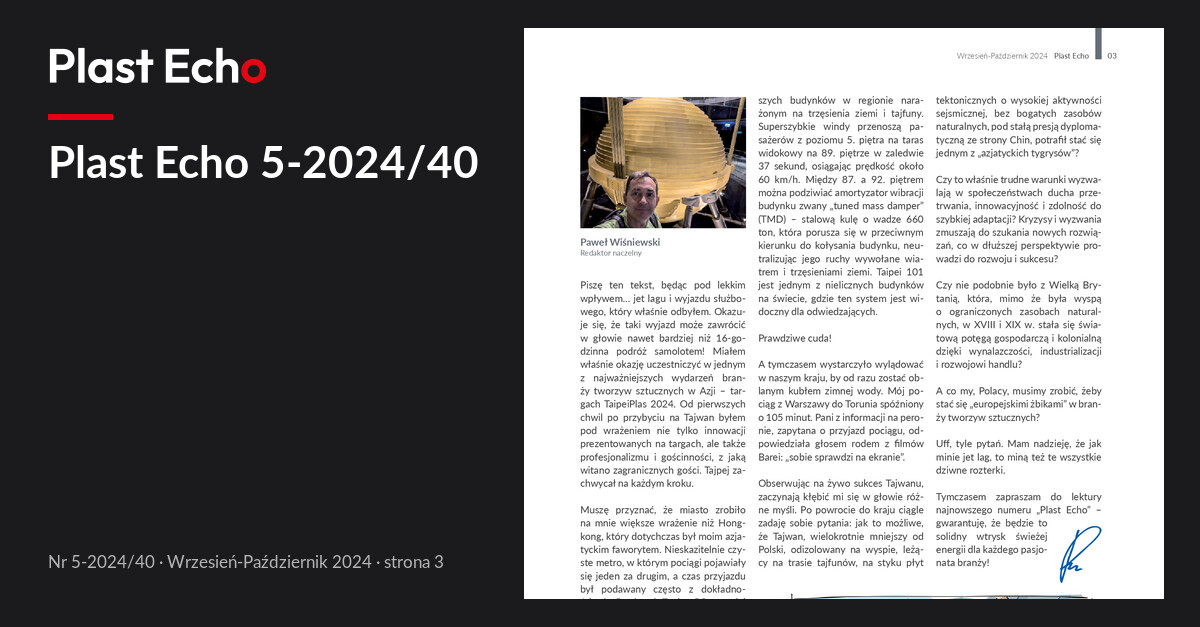 Plast Echo 5-2024/40, Wrzesień-Październik 2024, s. 3