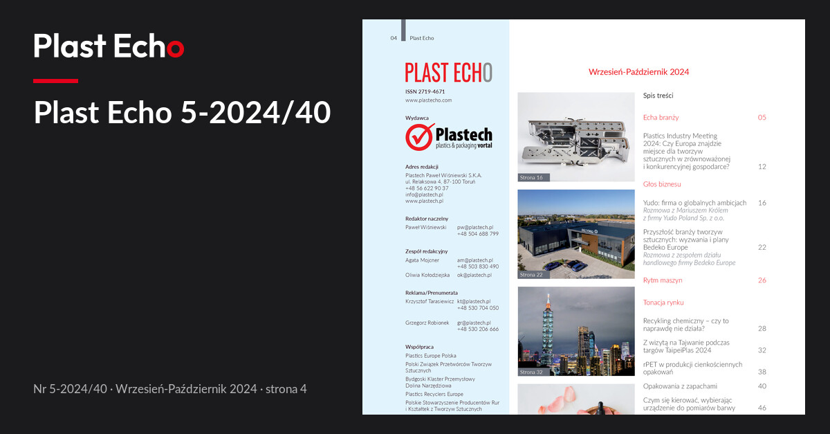 Plast Echo 5-2024/40, Wrzesień-Październik 2024, s. 4