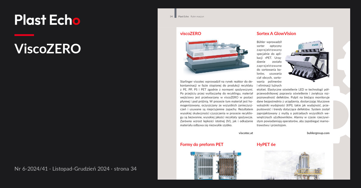 ViscoZERO | Plast Echo 6-2024/41, Listopad-Grudzień 2024, s. 34