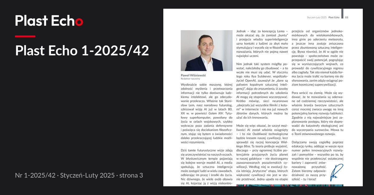 Plast Echo 1-2025/42, Styczeń-Luty 2025, s. 3