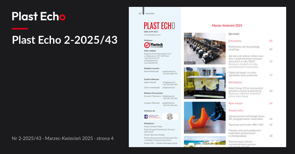 Plast Echo 2-2025/43, Marzec-Kwiecień 2025, s. 4
