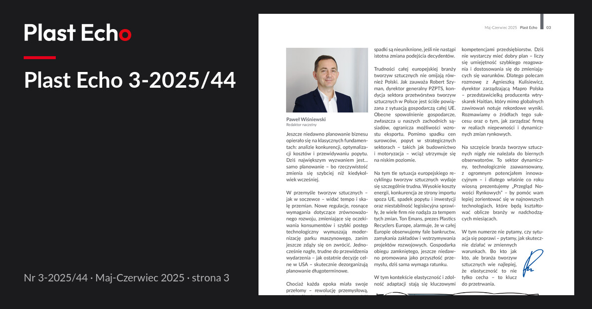Plast Echo 3-2025/44, Maj-Czerwiec 2025, s. 3