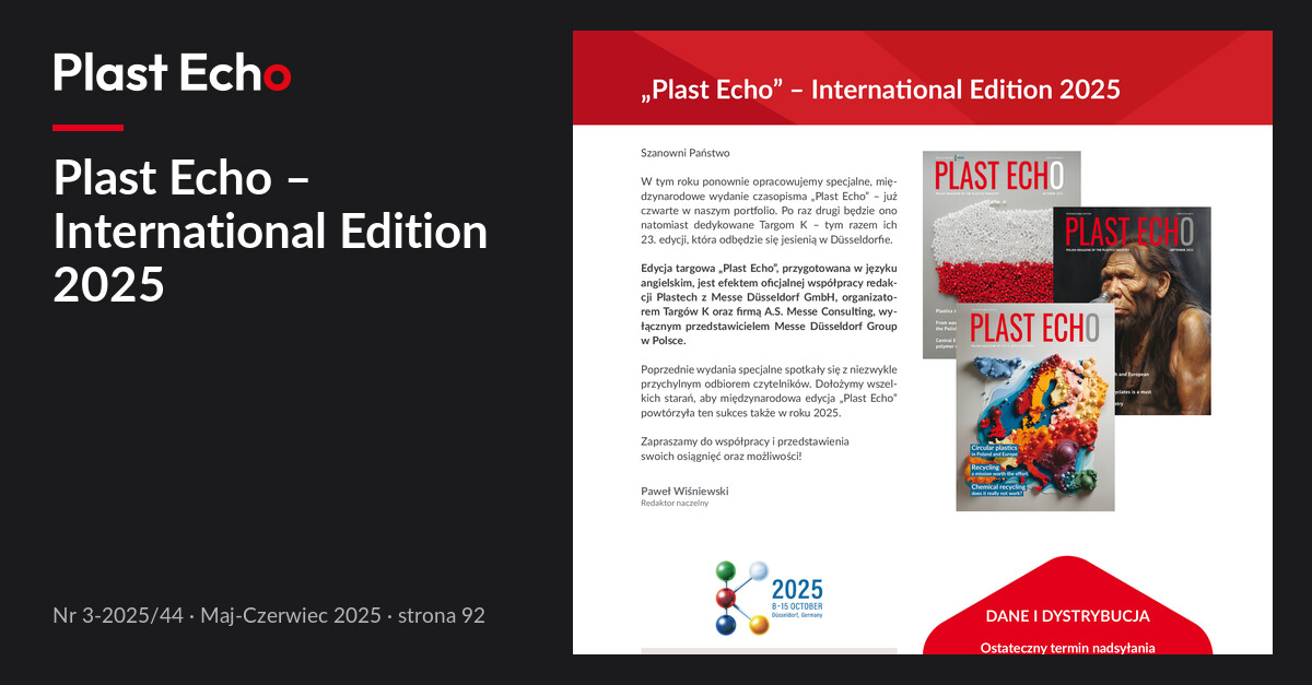 Plast Echo – International Edition 2025 | Plast Echo 3-2025/44, Maj-Czerwiec 2025, s. 92