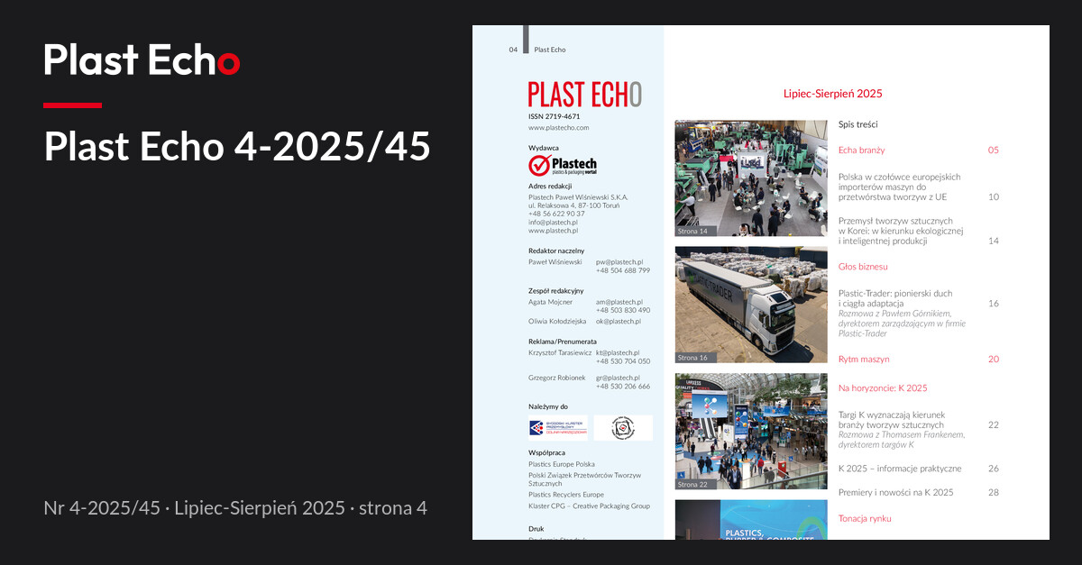 Plast Echo 4-2025/45, Lipiec-Sierpień 2025, s. 4