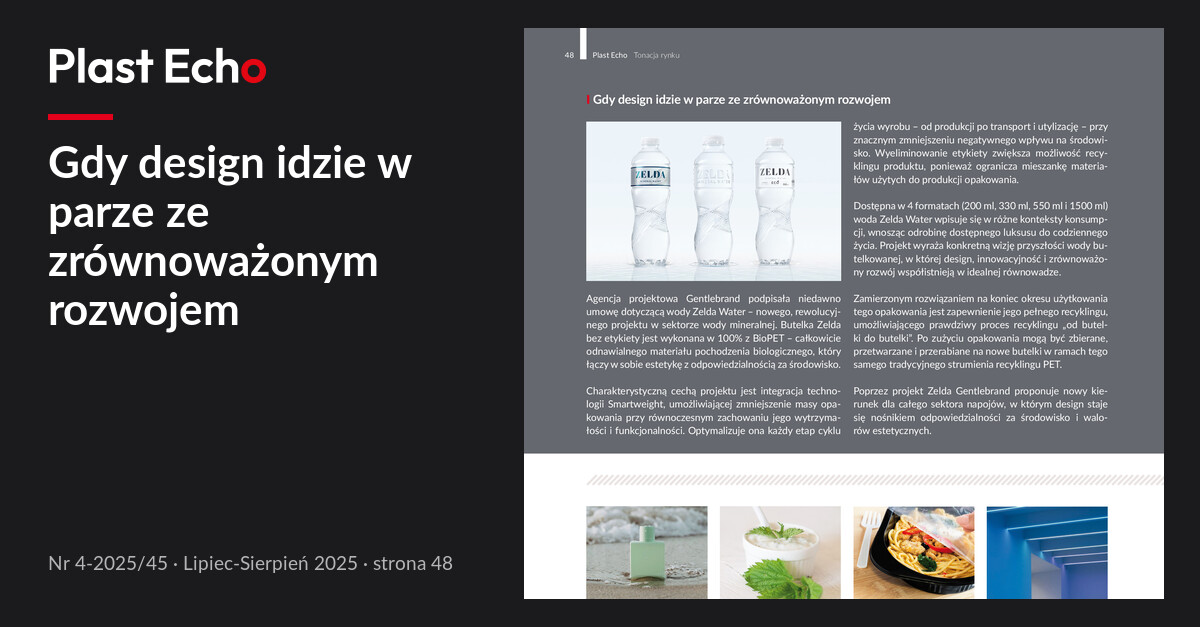 Gdy design idzie w parze ze zrównoważonym rozwojem | Plast Echo 4-2025/45, Lipiec-Sierpień 2025, s. 48