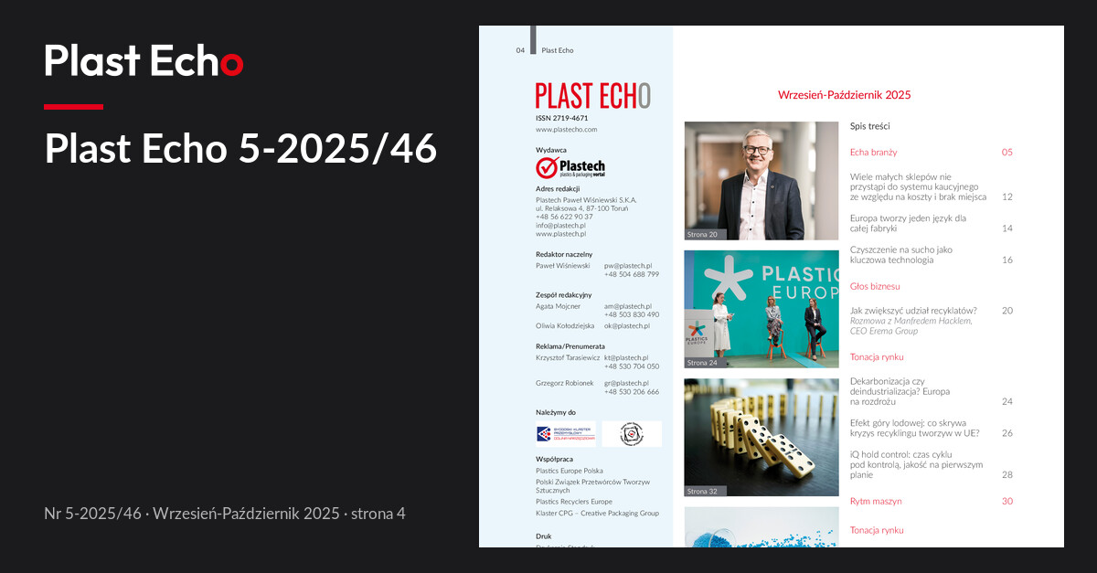 Plast Echo 5-2025/46, Wrzesień-Październik 2025, s. 4