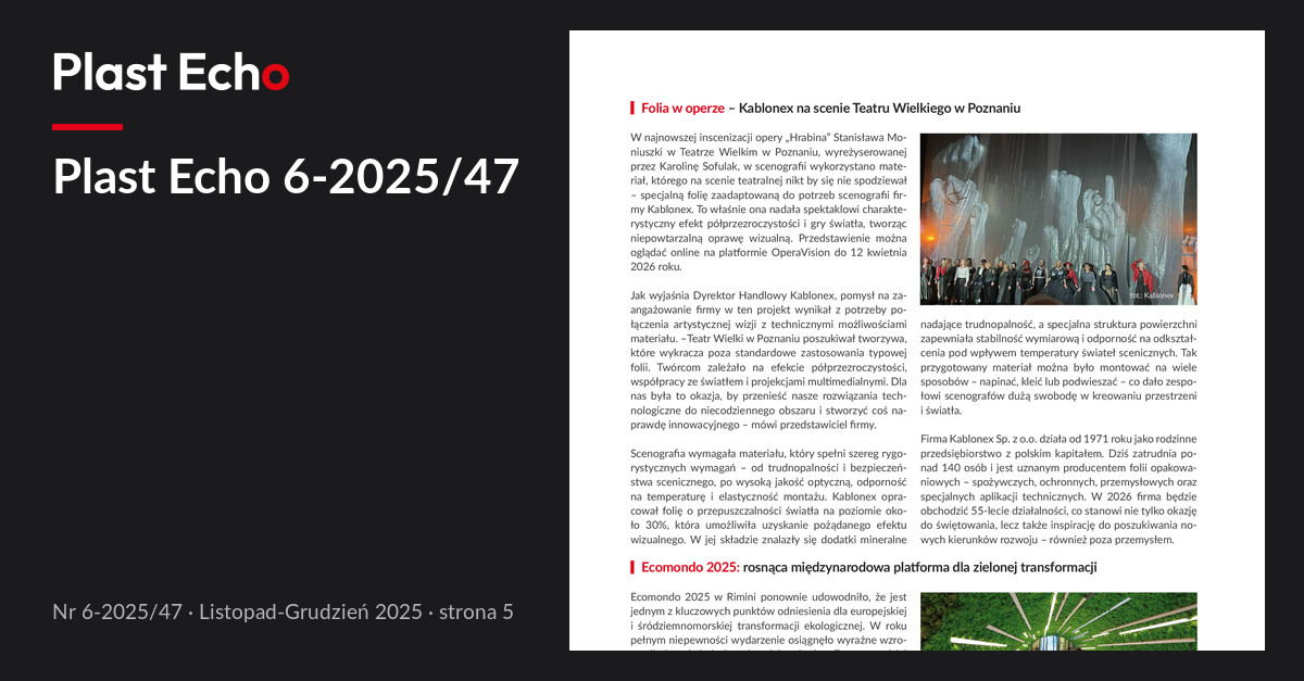 Plast Echo 6-2025/47, Listopad-Grudzień 2025, s. 5