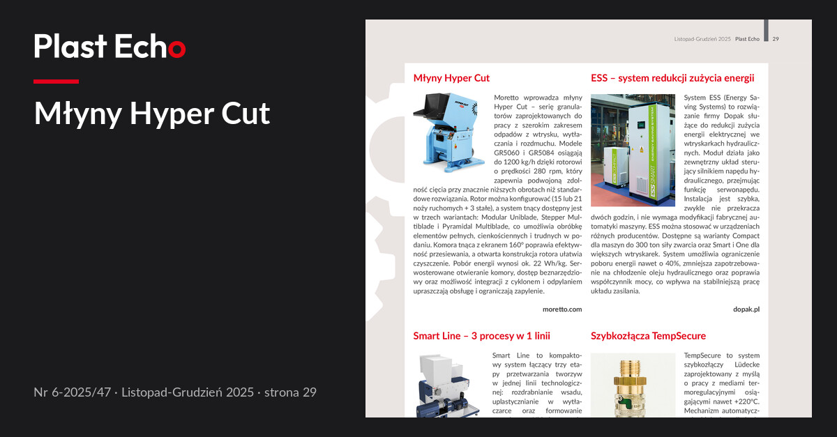 Młyny Hyper Cut | Plast Echo 6-2025/47, Listopad-Grudzień 2025, s. 29