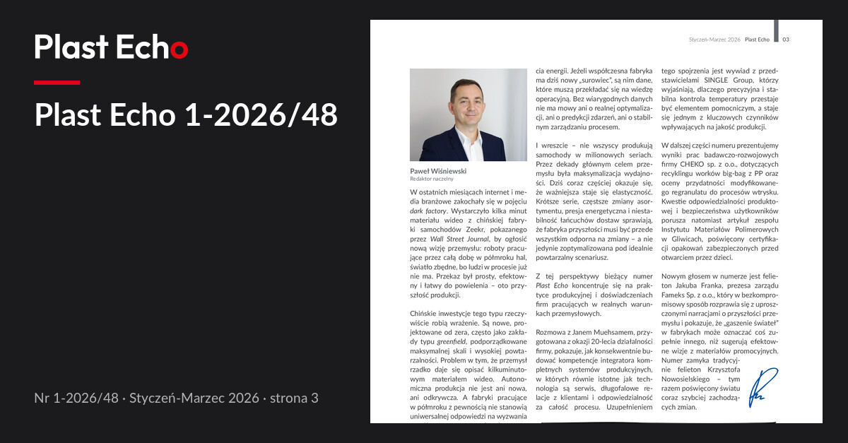 Plast Echo 1-2026/48, Styczeń-Marzec 2026, s. 3
