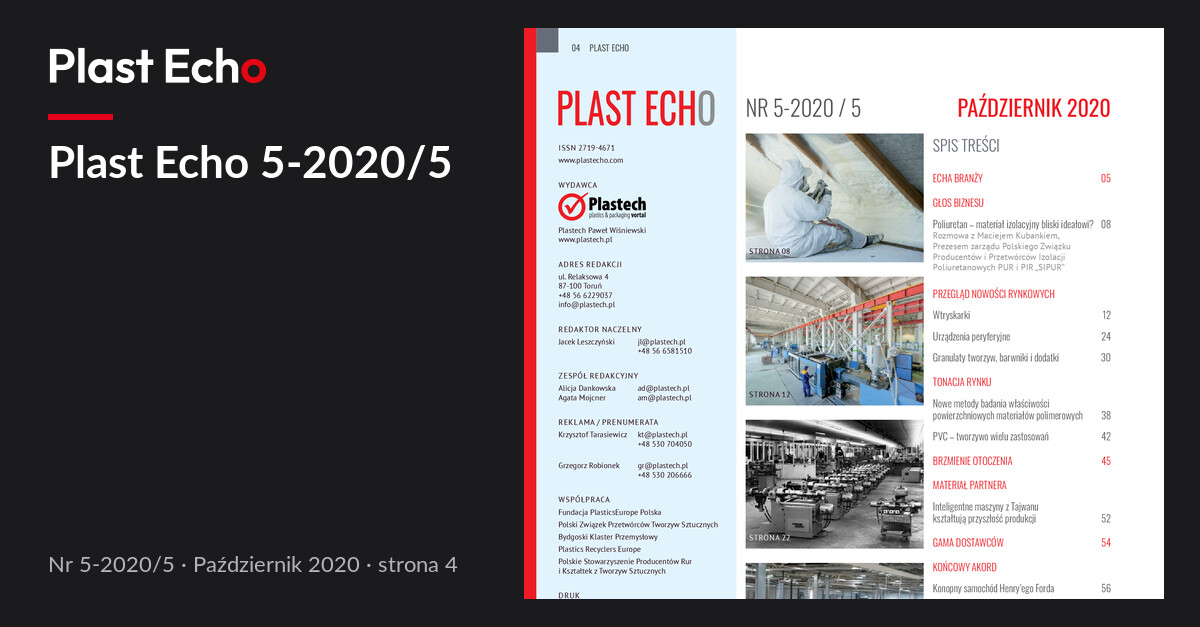 Plast Echo 5-2020/5, Październik 2020, s. 4