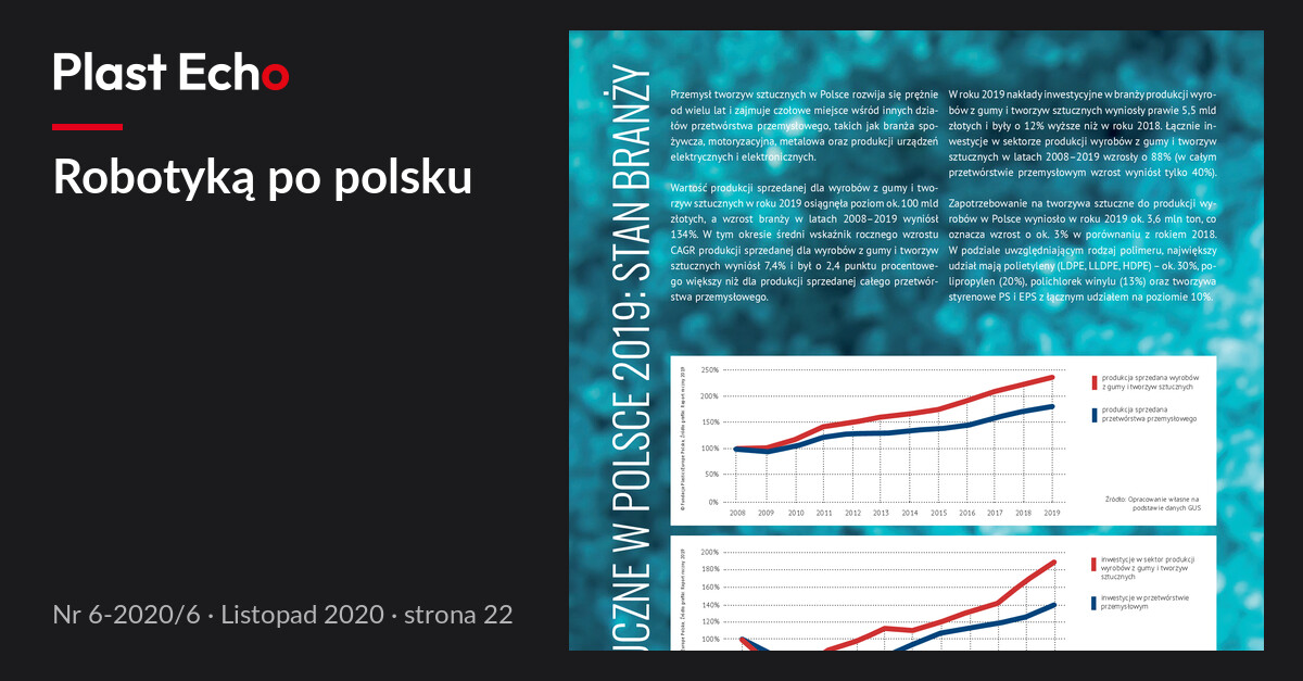 Robotyką po polsku | Plast Echo 6-2020/6, Listopad 2020, s. 22