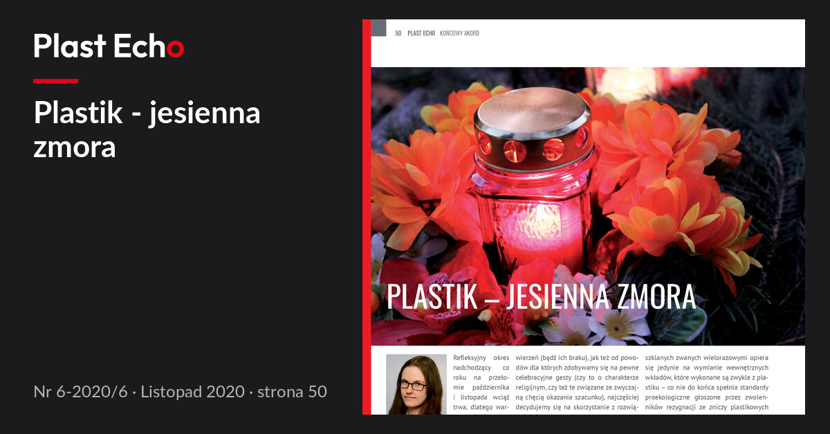 Plastik - jesienna zmora | Plast Echo 6-2020/6, Listopad 2020, s. 50