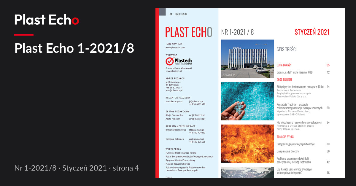 Plast Echo 1-2021/8, Styczeń 2021, s. 4