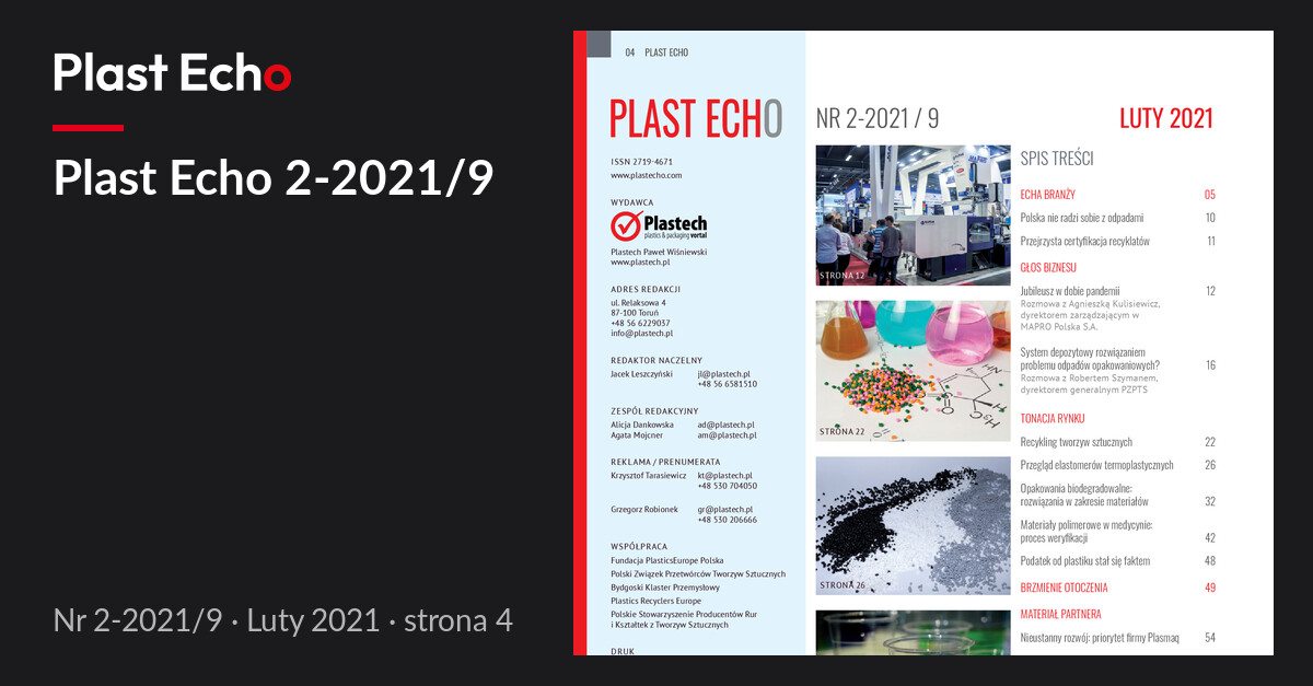 Plast Echo 2-2021/9, Luty 2021, s. 4