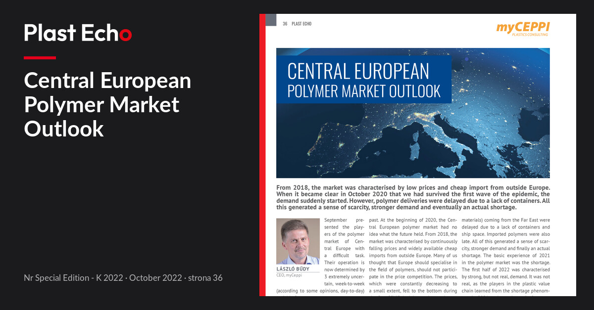 Central European Polymer Market Outlook | Plast Echo Special Edition - K 2022, October 2022, s. 36